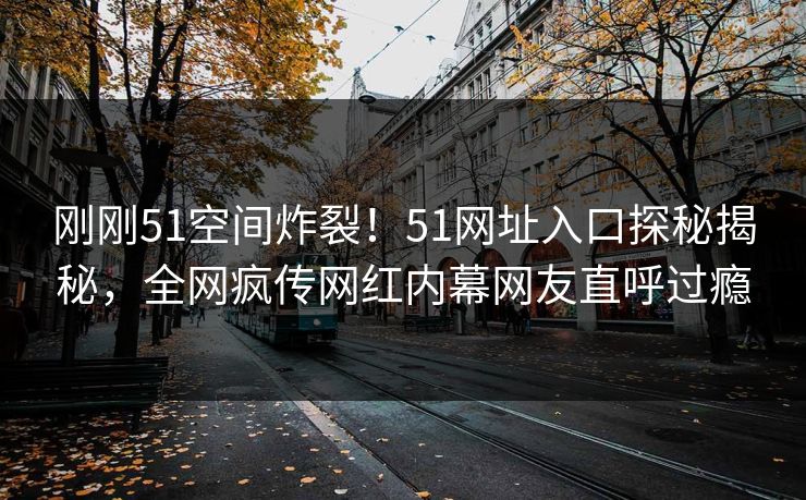 刚刚51空间炸裂！51网址入口探秘揭秘，全网疯传网红内幕网友直呼过瘾